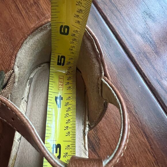 Next brand UK 5 US 6c Tbar Maryjane Style Sandal‎ Brown Leather Shoe Fisherman - Picture 6 of 7